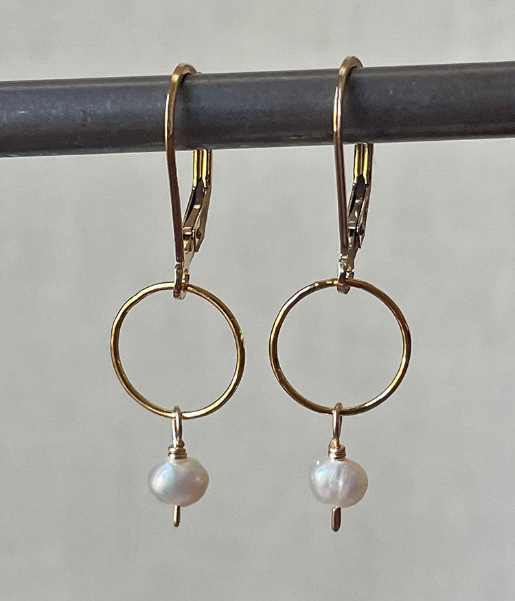 Textured Pearl Earrings