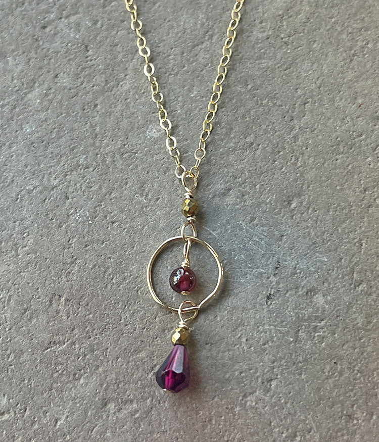 Timeless Garnet Necklace