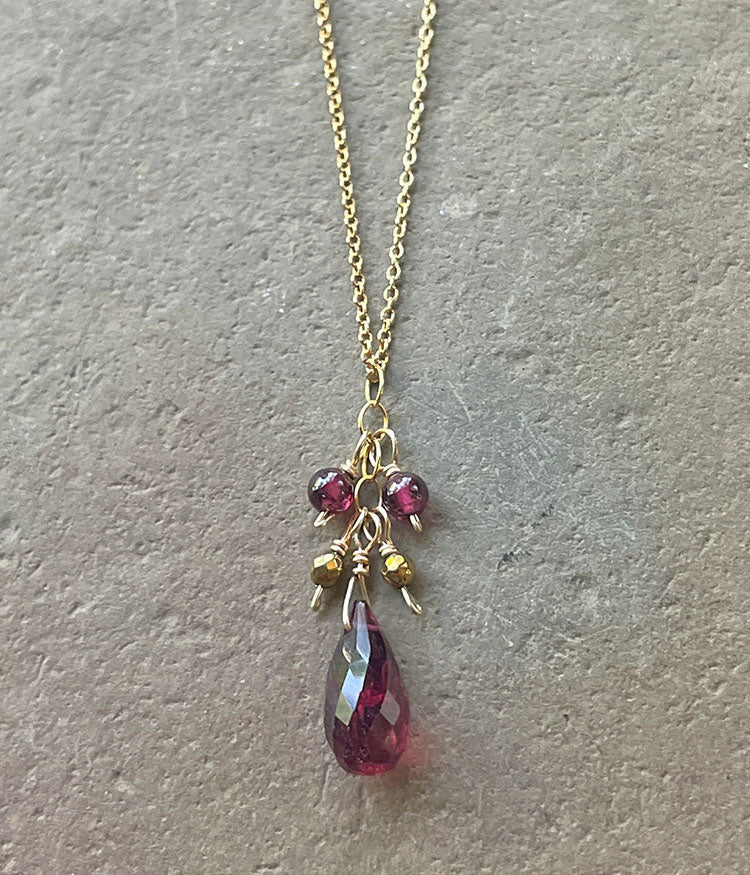 Sparkle Cluster Necklace