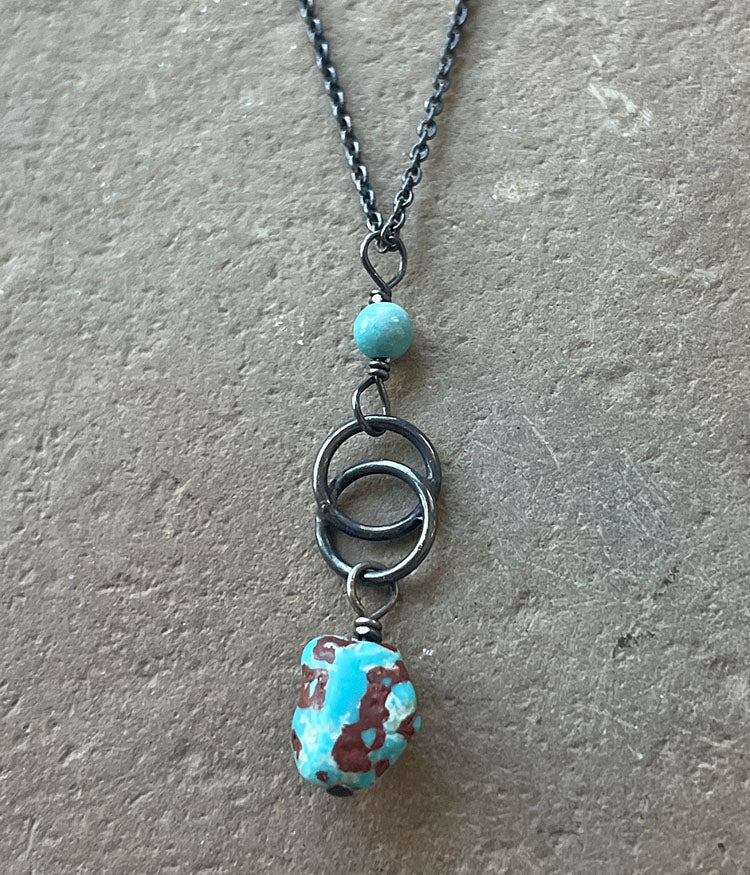 Turquoise Infinity Necklace