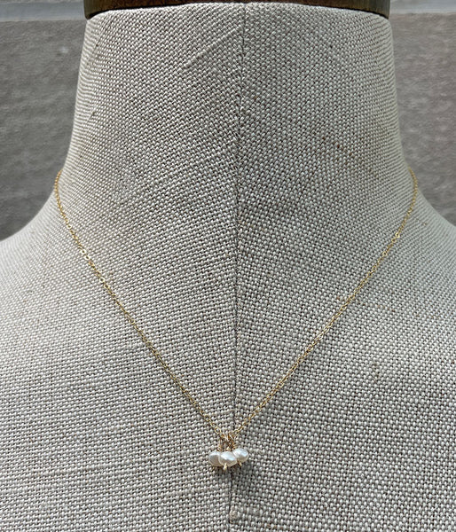 Pearl Cluster Necklace