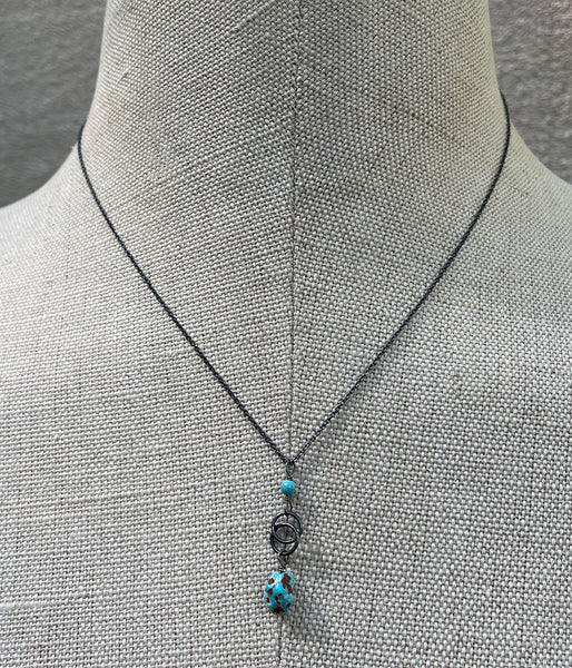 Turquoise Infinity Necklace