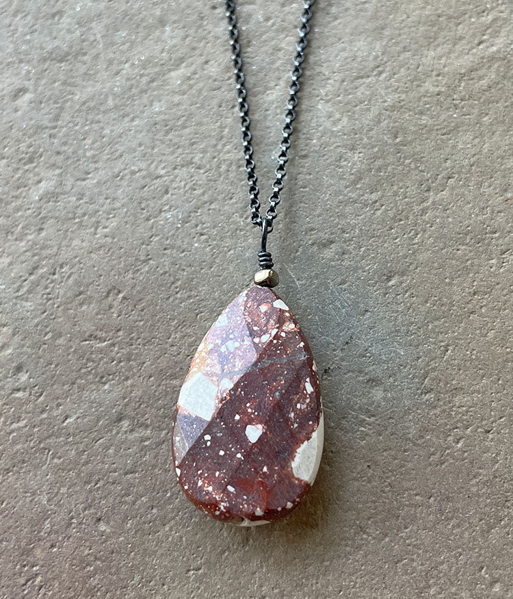 Speckled Agate Necklace