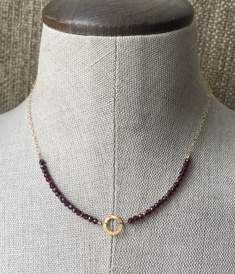 Graceful Garnet Necklace