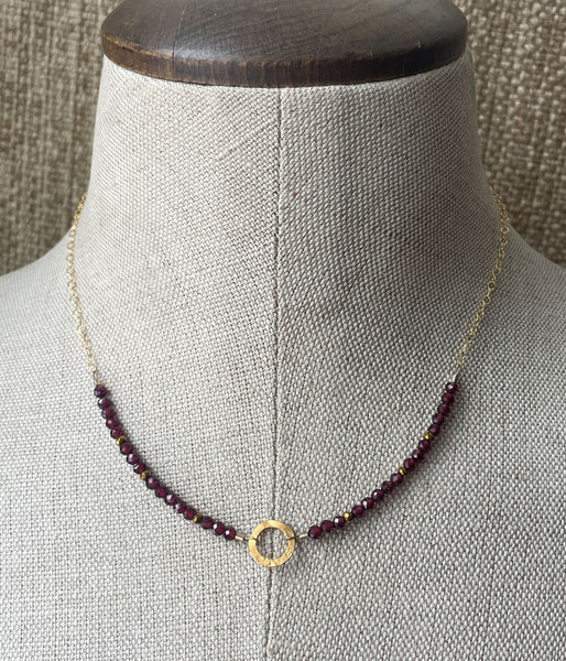 Graceful Garnet Necklace
