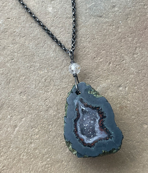 Rugged Geode Necklace