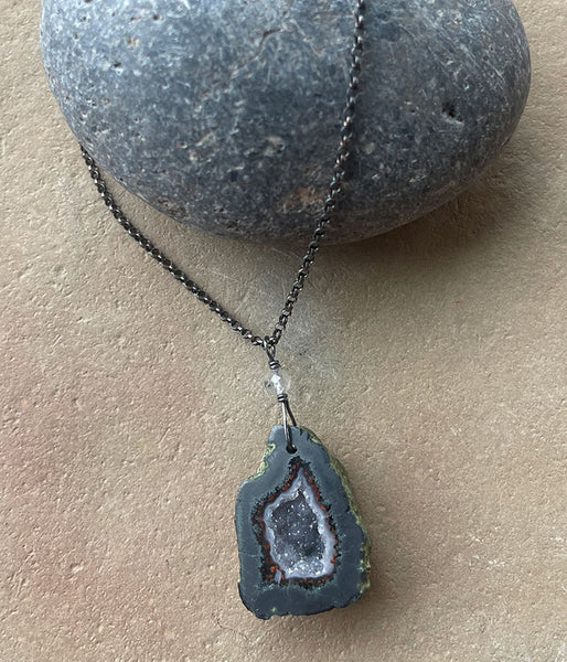 Rugged Geode Necklace