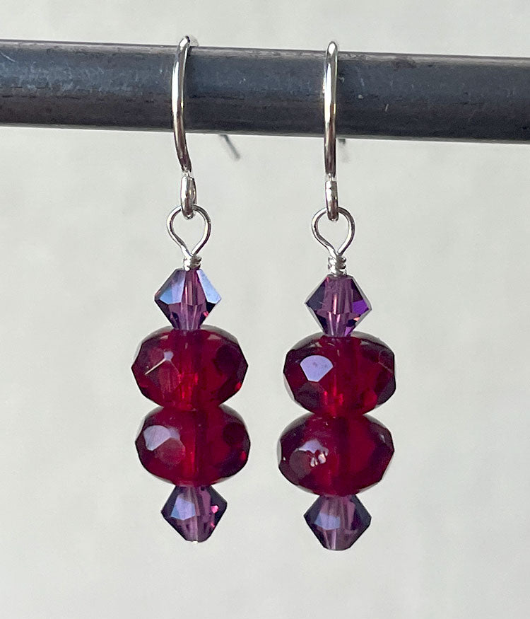 Czech Glass Stack Earrings