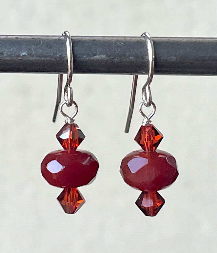 Carnelian Fire Earrings