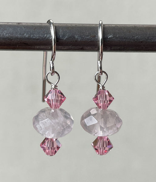 Rose Quartz Earrings