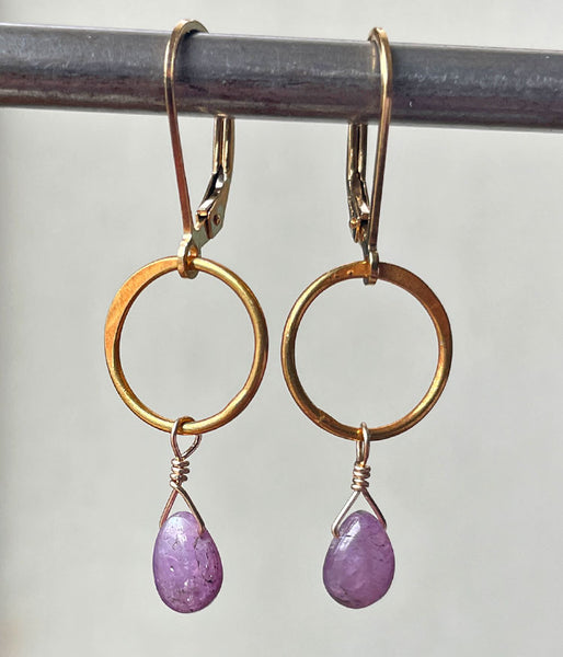 Deep Ruby Earrings