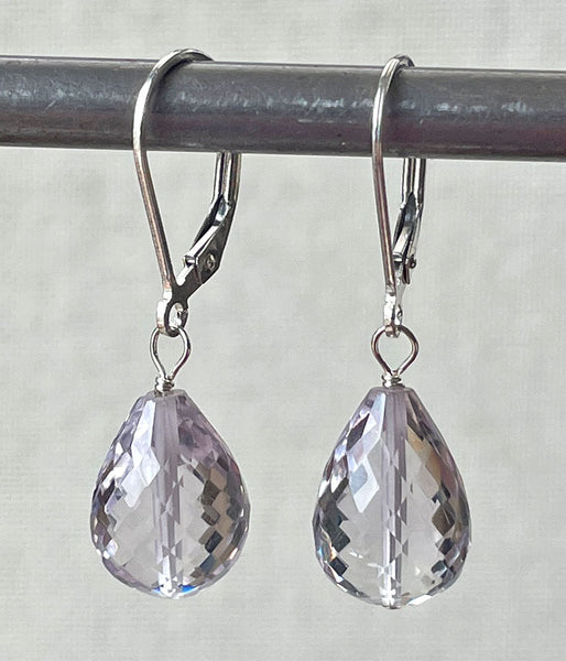 Amethyst Teardrop Earrings