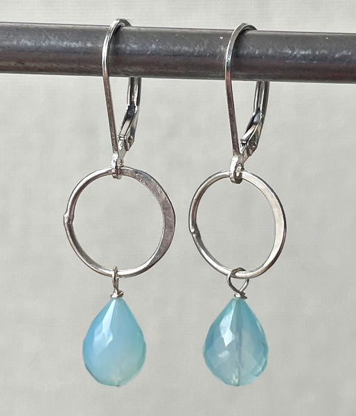 Quartz Teardrop Earrings