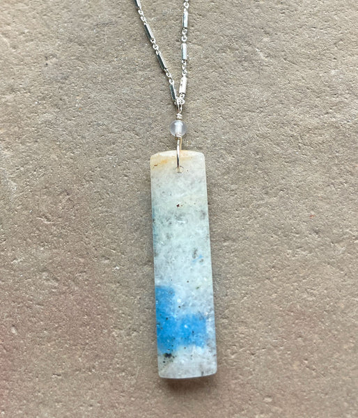 Floating Blue Necklace