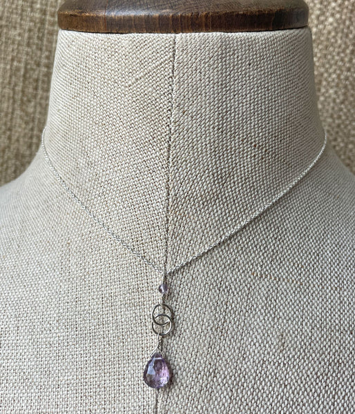 Amethyst Infinity Necklace