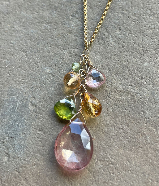 Garden Bouquet Cluster Necklace