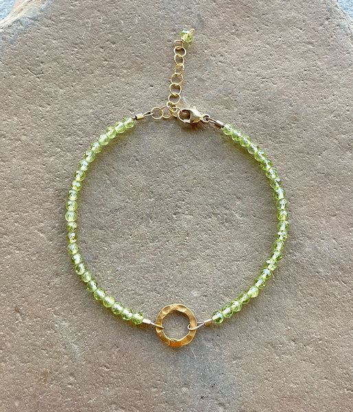 Peridot Circle Bracelet
