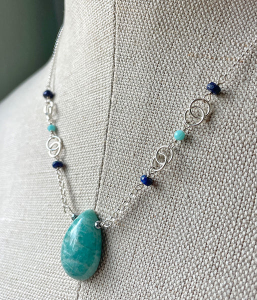Infinity of Blues Necklace