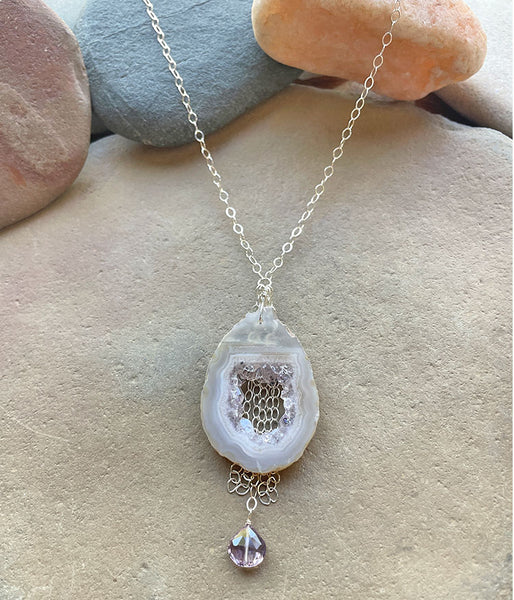 Fringed Druzy Necklace