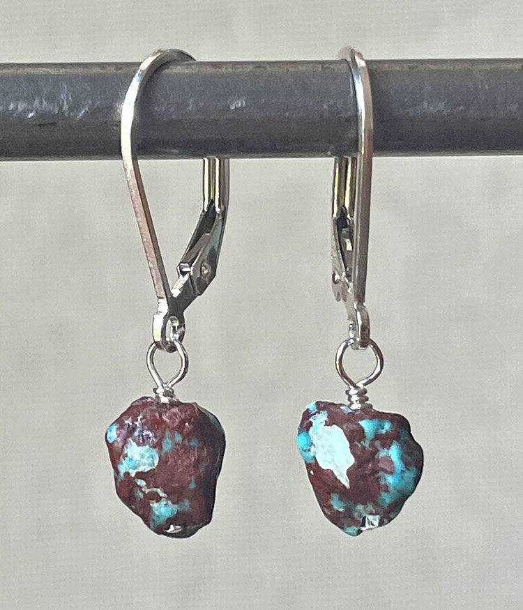 Rugged Turquoise Earrings