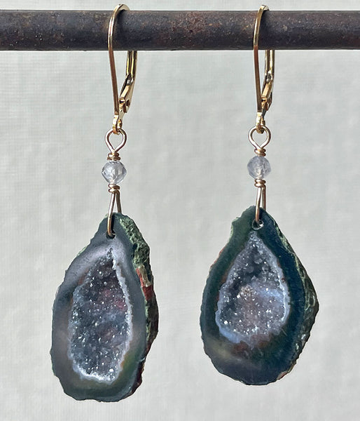 Fantastic Mini Geode Earrings