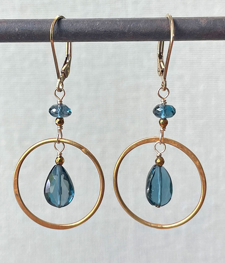 Circled Teardrop Earrings