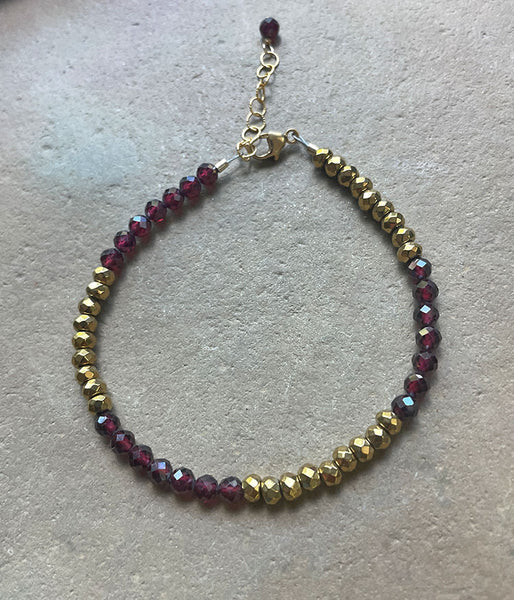 Classic Garnet Bracelet