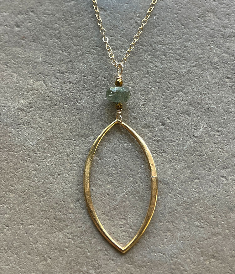 Tourmaline Petal Necklace