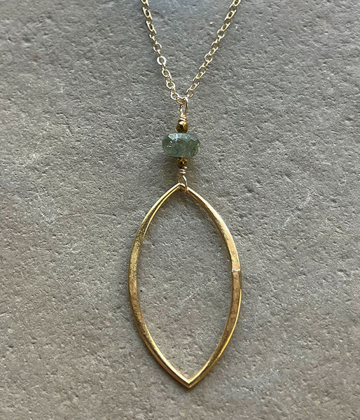 Tourmaline Petal Necklace