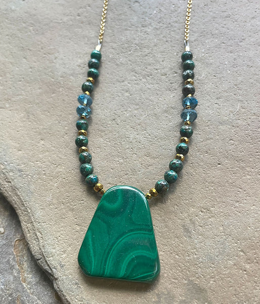 Malachite Canyons Necklace