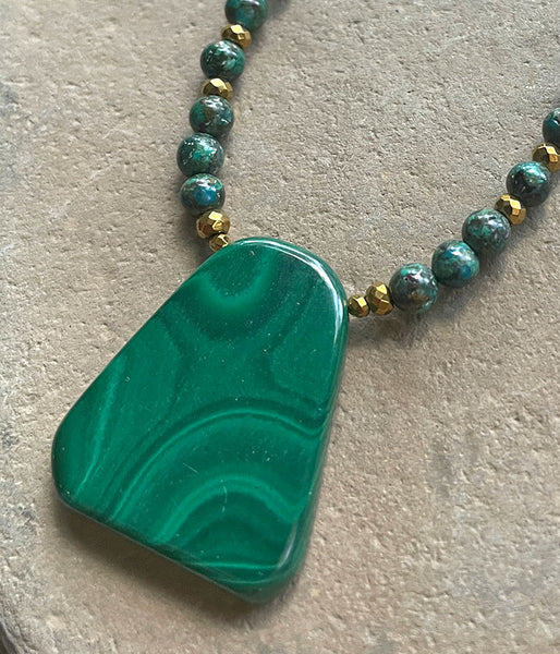 Malachite Canyons Necklace