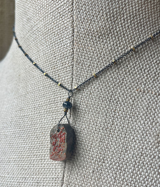 Garnet Druzy Necklace