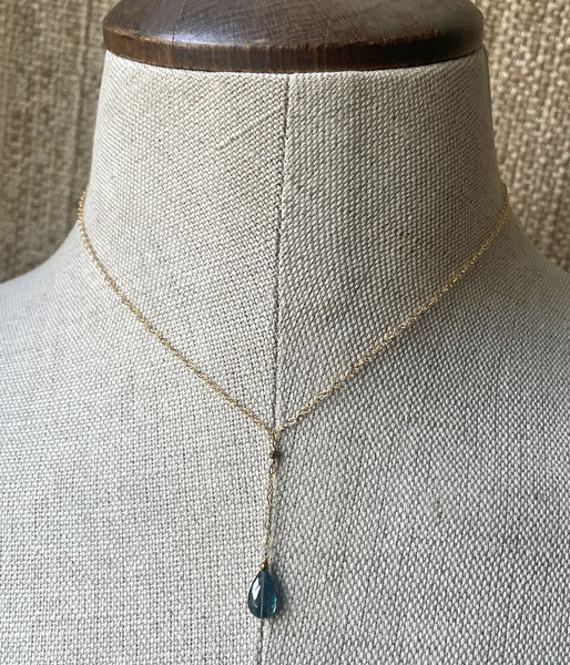London Blue Y Necklace
