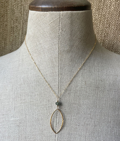 Tourmaline Petal Necklace