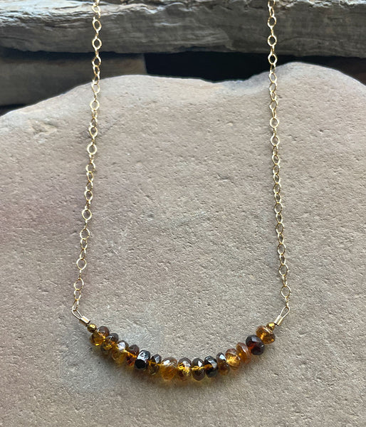 Tourmaline Bar Necklace