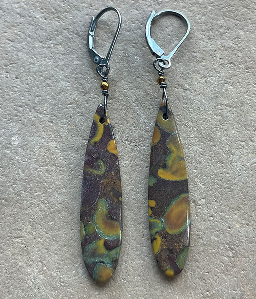 Fruit Jasper Earrings