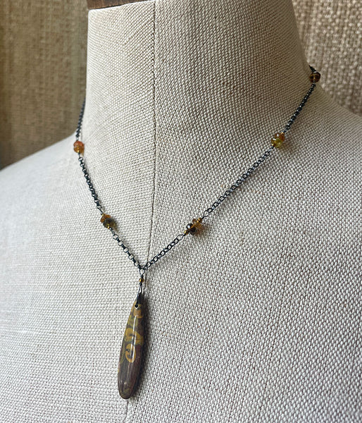 Fruit Jasper Chain Necklace