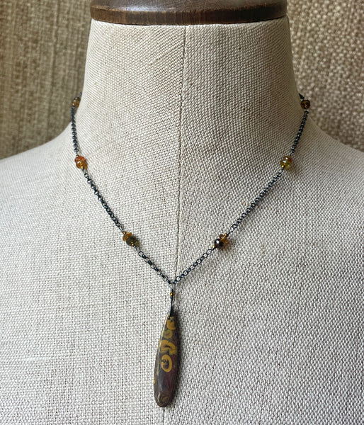 Fruit Jasper Chain Necklace