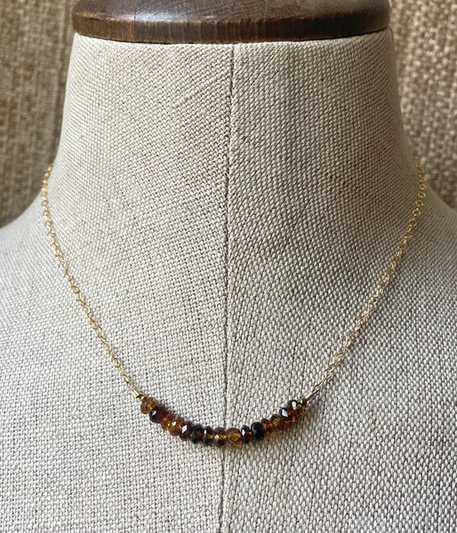 Tourmaline Bar Necklace