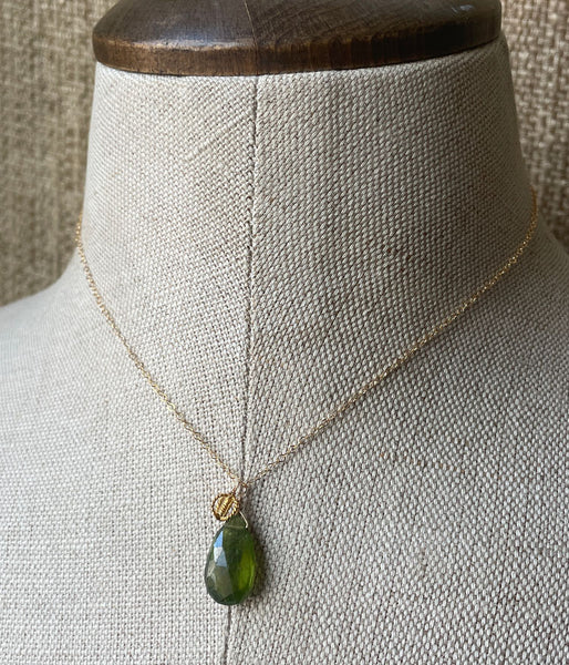 Vesuvianite Sidecar Necklace