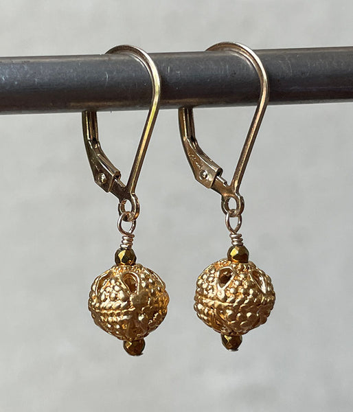 Vermeil Filigree Earrings