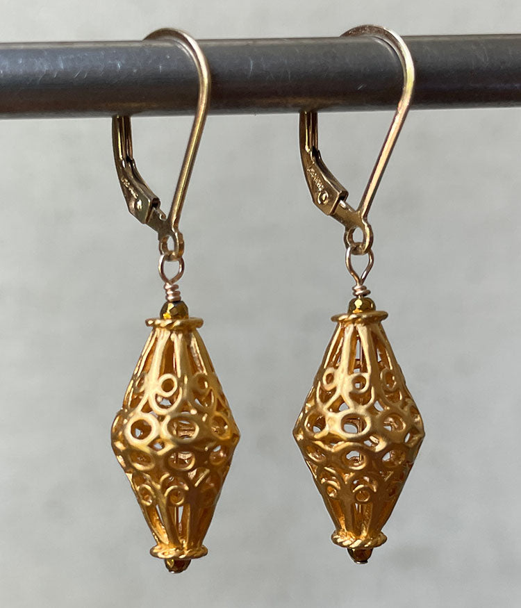 Vermeil Art Nouveau Earrings