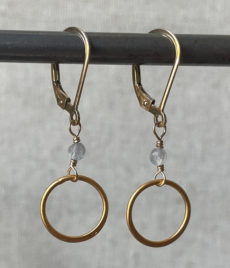 Kaya Earrings (labradorite)