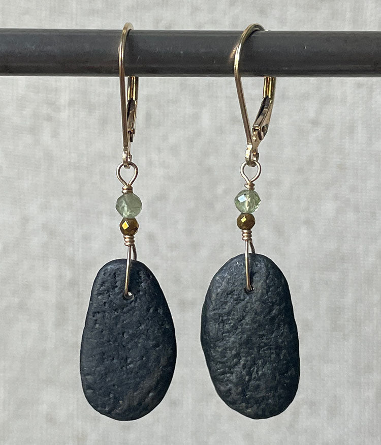 New Buffalo Dimpled Beach Earrings