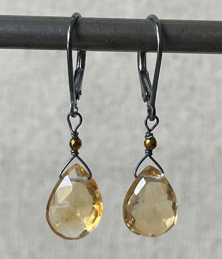 Reflection Citrine Earrings