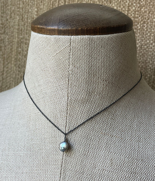 Reflection Coin Pearl Necklace