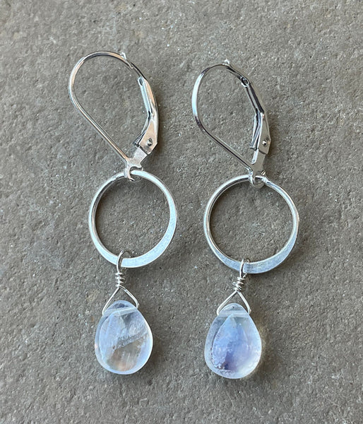 Reflective Circle Earrings