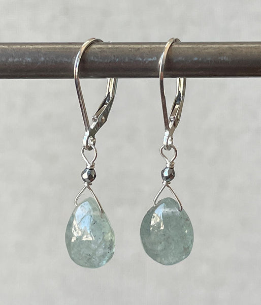 Simple Aquamarine Earrings