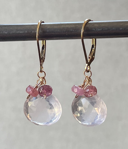 Whisper Rose Quartz Earrings