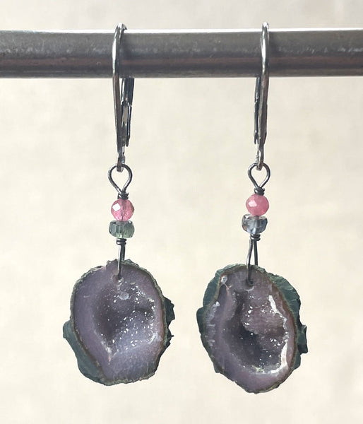 Mini Geode Earrings
